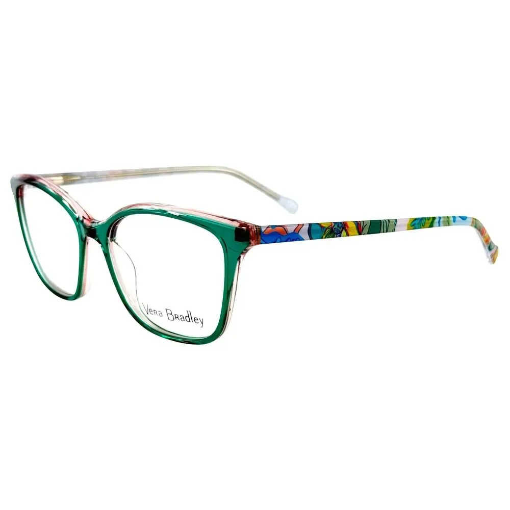 Vera Bradley Sage Womens Plastic Eyeglass Frame Rain Forest Fauna 51-16